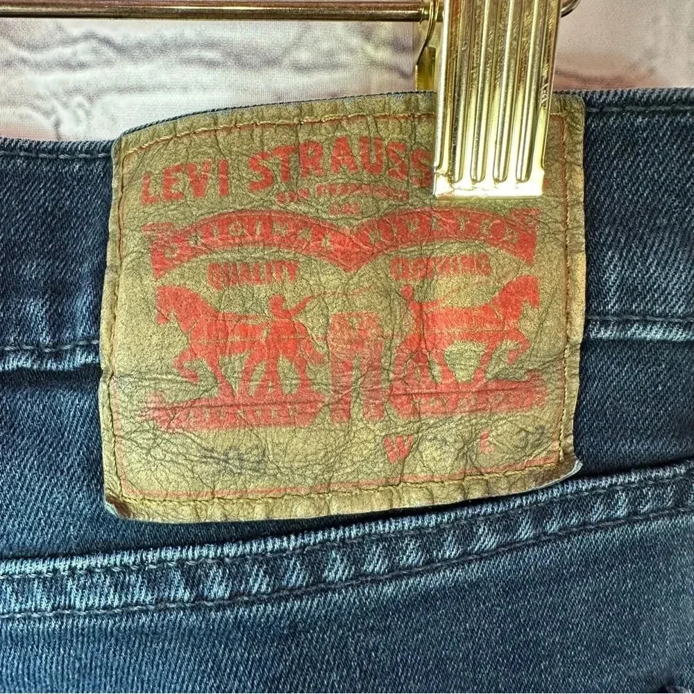 mens levi's performance dark wash jeans 502 taper fit 32x31